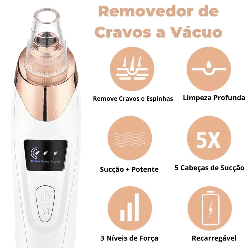 Removedor de Cravos e Espinhas Elétrico PureSkin Pro