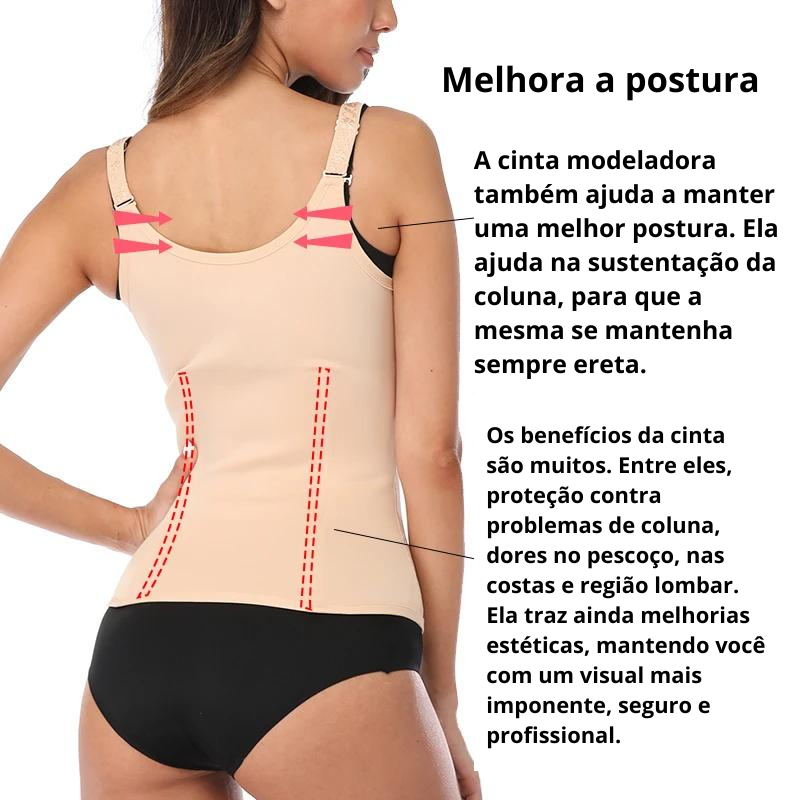 Cinta Modeladora Com Fecho Duplo - Shape Confort